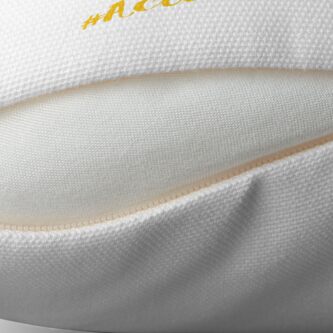 Alternate view of The Articulate Autistic Gold Infinity Logo Throw Pillow