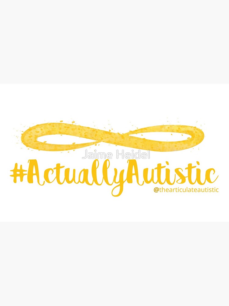 The Articulate Autistic Gold Infinity Logo by jaime06492