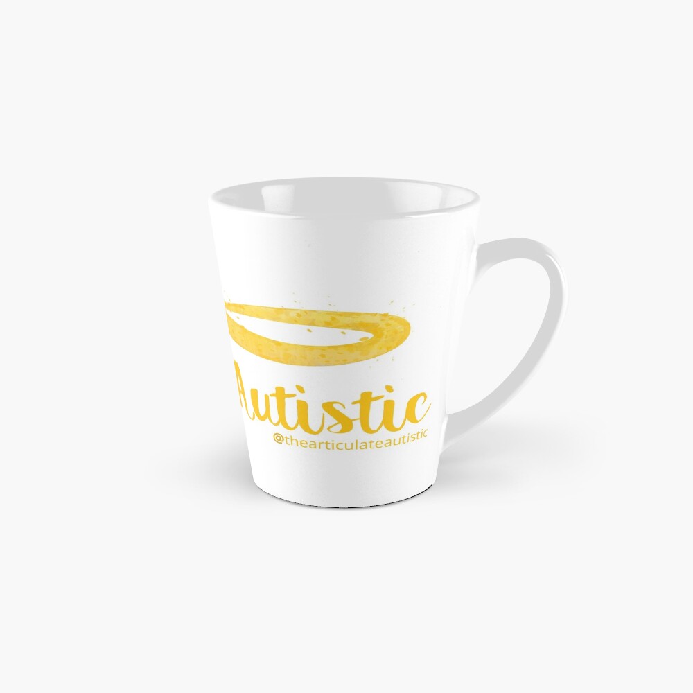 The Articulate Autistic Gold Infinity Logo Mug