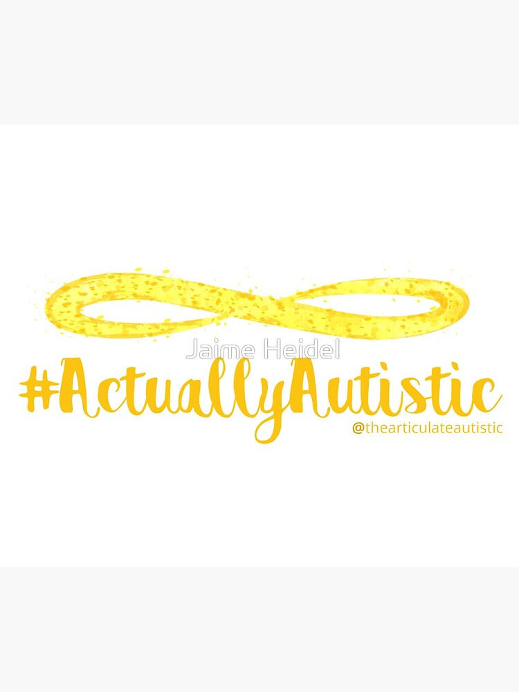 The Articulate Autistic Gold Infinity Logo by jaime06492