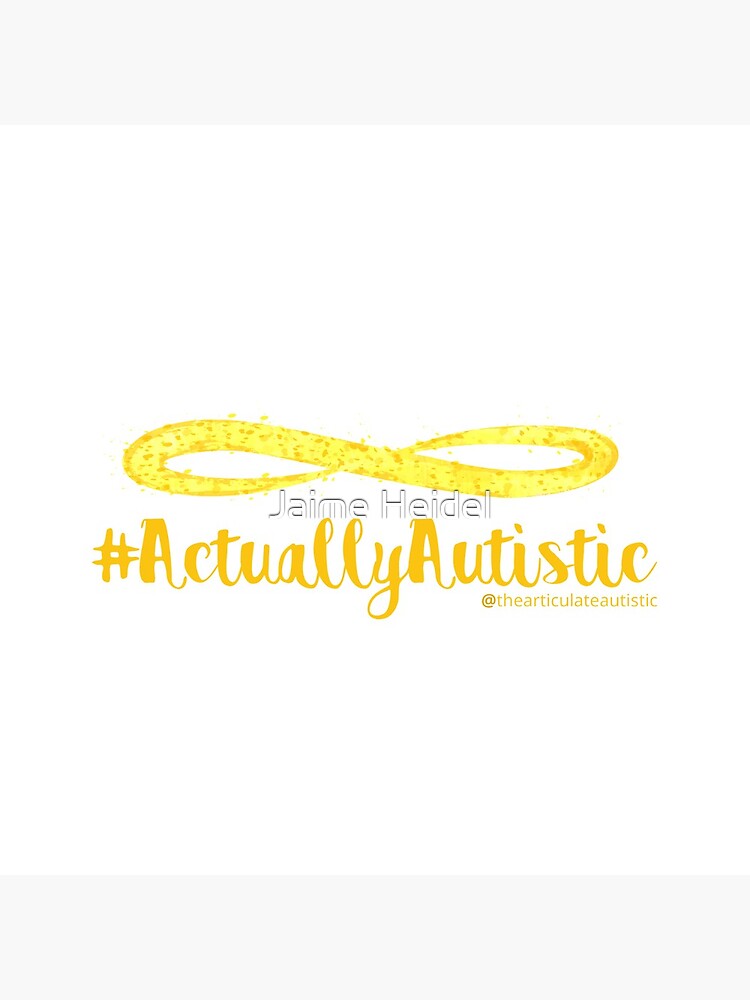 The Articulate Autistic Gold Infinity Logo by jaime06492