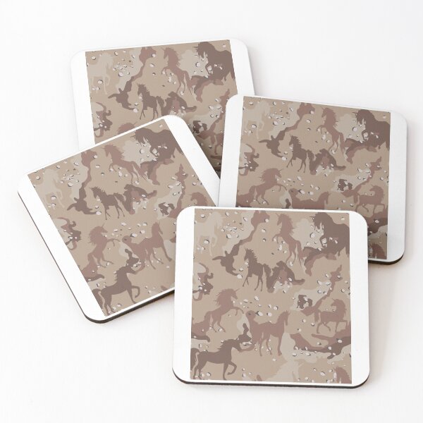 Item preview, Unicorn Camouflage Desert Camo Pattern Brown designed and sold by GravitiTees.