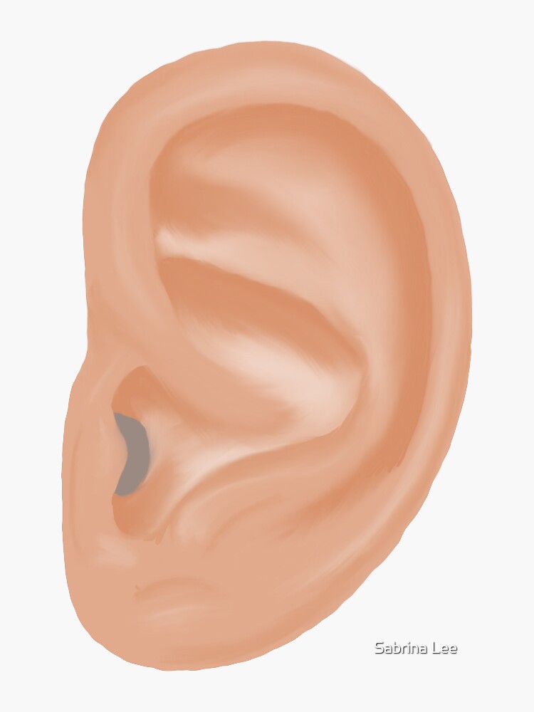 Human Ear Stickers for Sale