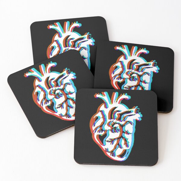 Item preview, Distorted Human Heart (blue and red) designed and sold by KittenCamper.