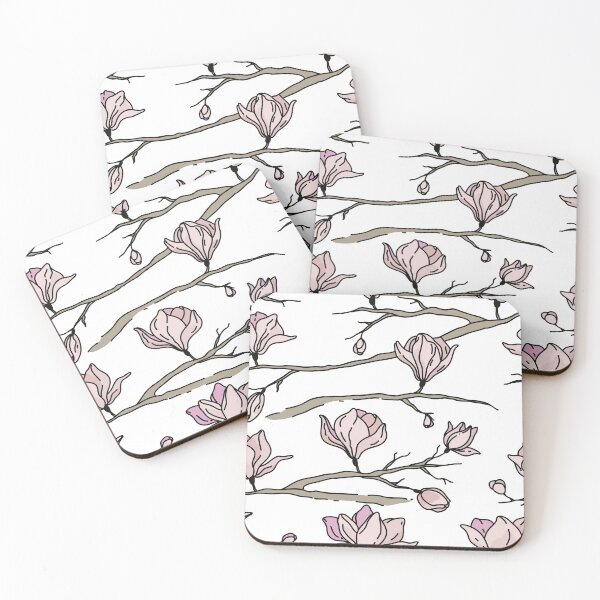 Item preview, Magnolias In Pink Pattern designed and sold by mischellero.