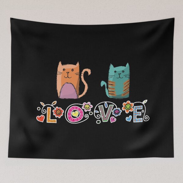 Item preview, Love Cats designed and sold by ColorfulMystic.