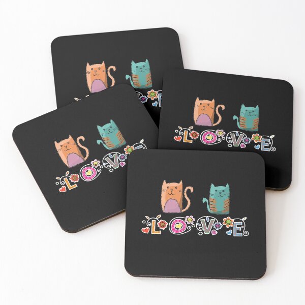 Item preview, Love Cats designed and sold by ColorfulMystic.