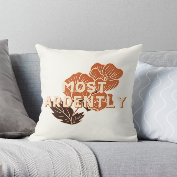 Most Ardently // Pride and Prejudice Throw Pillow