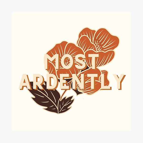 Most Ardently // Pride and Prejudice Photographic Print