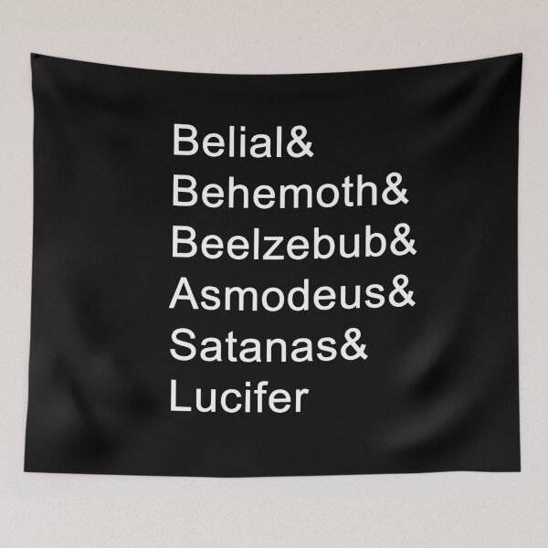 Item preview, The Princes of Hell-vetica designed and sold by SMALLBRUSHES.