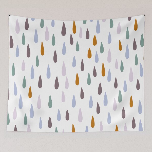 Item preview, Rain Drops Colorful Pattern designed and sold by mischellero.