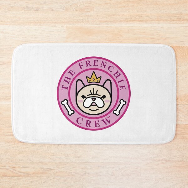 Item preview, Frenchie Badge Pink designed and sold by PixelaMx.