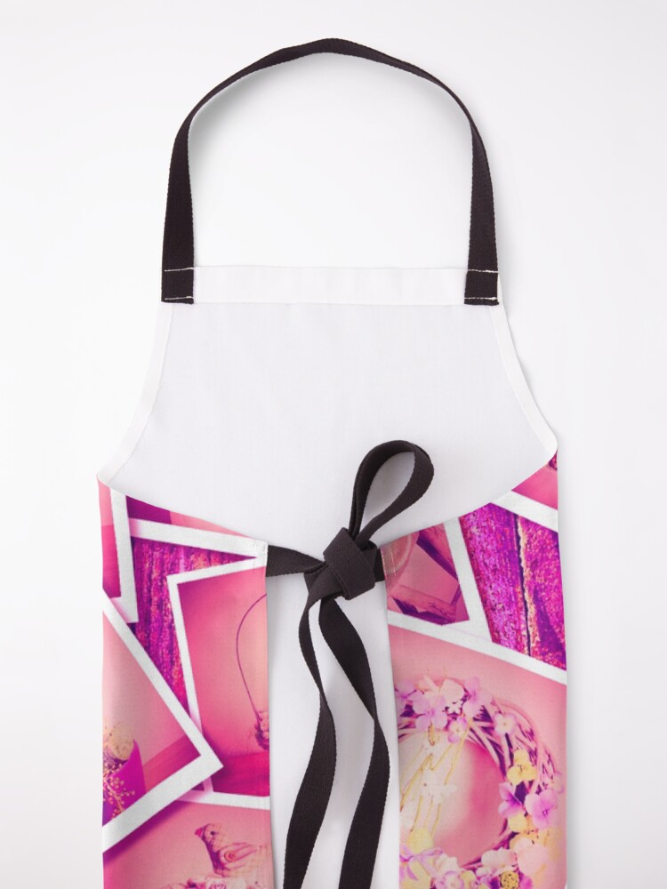 Alternate view of Country Flowers on Distressed Wood Apron
