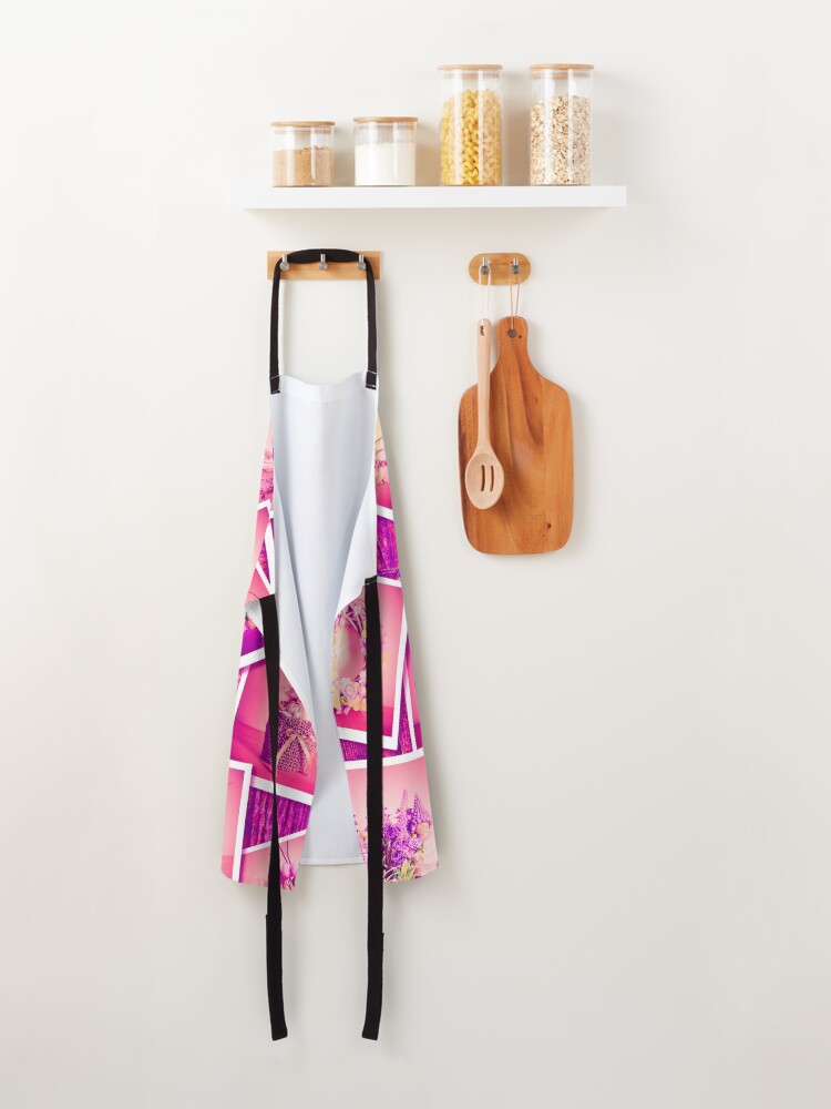 Alternate view of Country Flowers on Distressed Wood Apron