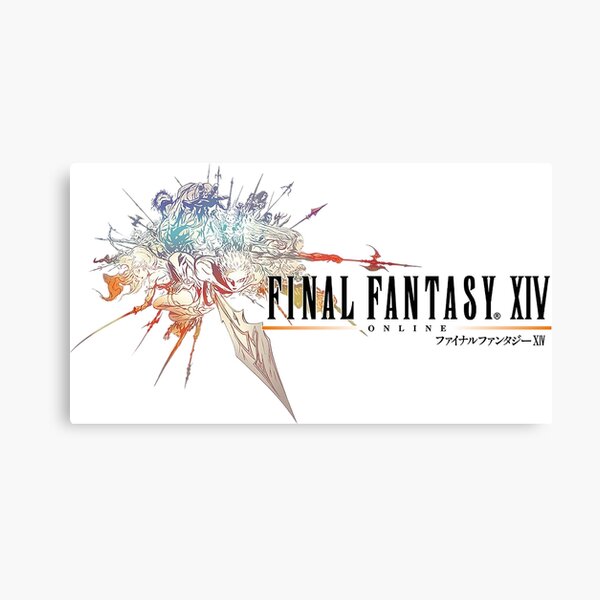Final Fantasy XIV Logo Leinwanddruck