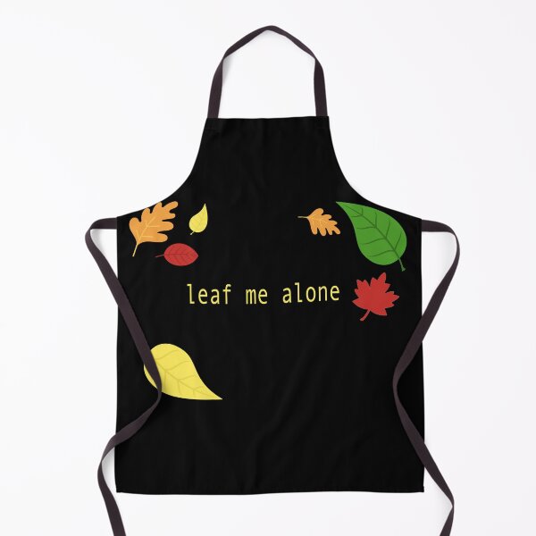 Item preview, leaf me alone fall leaves changing color black background designed and sold by Ella's Doodles And Designs.