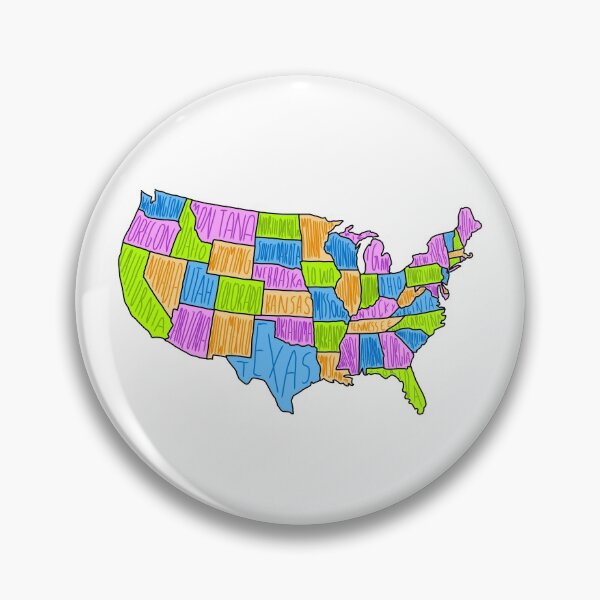 Item preview, USA America United States Map Art designed and sold by tjuiii.