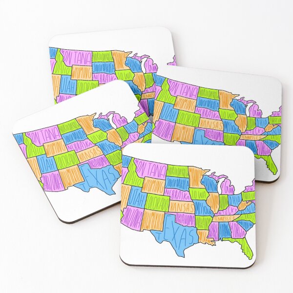 Item preview, USA America United States Map Art designed and sold by tjuiii.