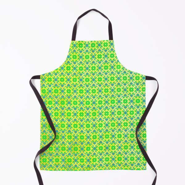 Item preview, Brilliant and Bright Neon Green and Yellow Shade Flower Pattern designed and sold by SeaStories88.