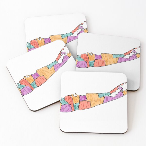 Item preview, Long Island New York Map Art designed and sold by tjuiii.