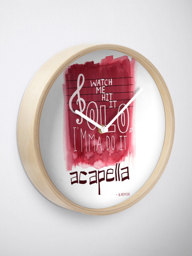 Acapella Clock By Briandahms Redbubble acapella clock by briandahms redbubble