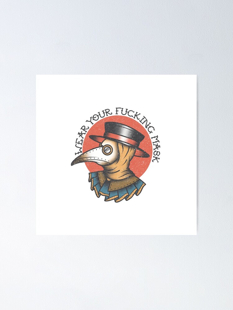 Plague Doctor Traditional Tattoo Sticker Sticker for Sale by paintedlife   Redbubble