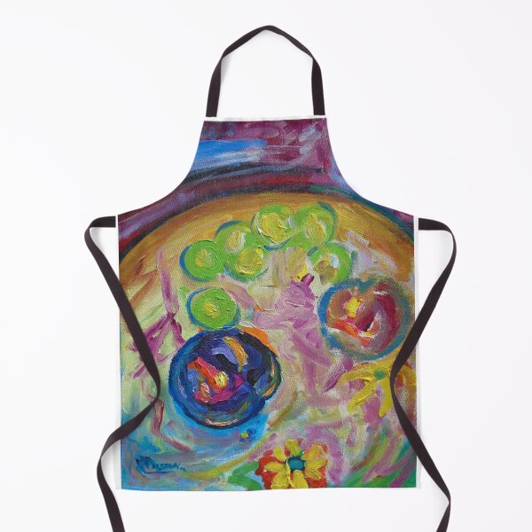 Item preview, Kiwi, Plum and Peach on a Floral Plate designed and sold by Morgan Ralston.