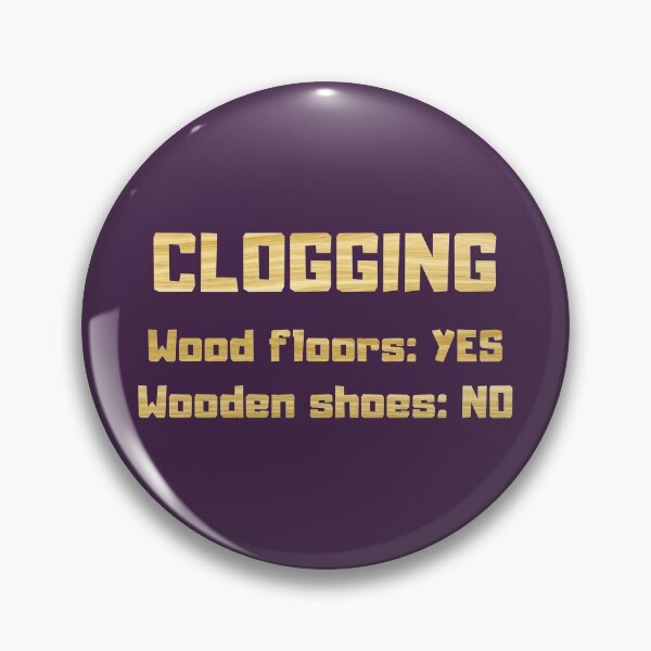 Item preview, Clogging wooden shoes no wood floors yes dark purple designed and sold by GrammarDance.
