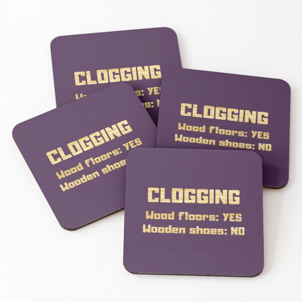 Item preview, Clogging wooden shoes no wood floors yes dark purple designed and sold by GrammarDance.