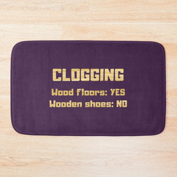 Item preview, Clogging wooden shoes no wood floors yes dark purple designed and sold by GrammarDance.
