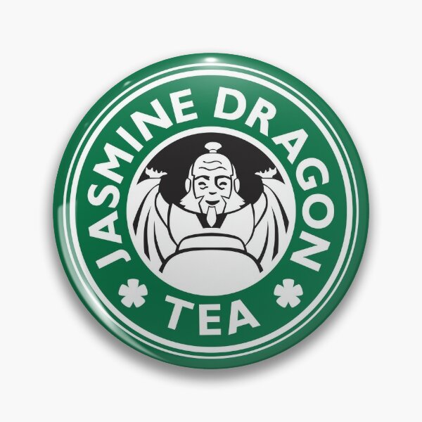 Jasmine Dragon, Uncle Iroh's Tea Shop: Avatar Starbucks Parody (Green) Pin