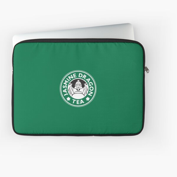 Jasmine Dragon, Uncle Iroh's Tea Shop: Avatar Starbucks Parody (Green) Laptop Sleeve