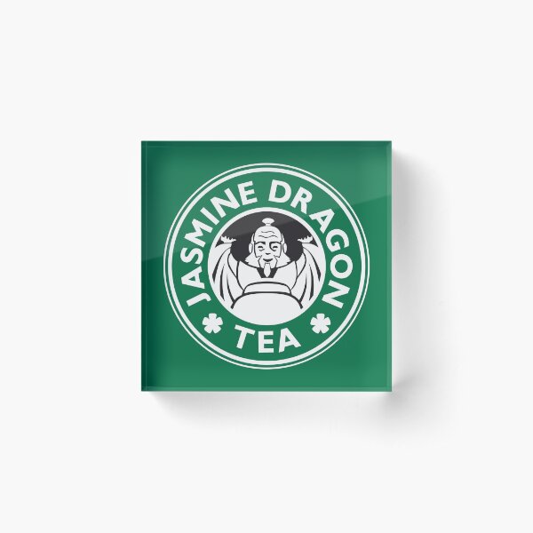 Jasmine Dragon, Uncle Iroh's Tea Shop: Avatar Starbucks Parody (Green) Acrylic Block