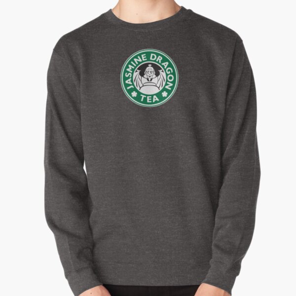 Jasmine Dragon, Uncle Iroh's Tea Shop: Avatar Starbucks Parody (Green) Pullover Sweatshirt