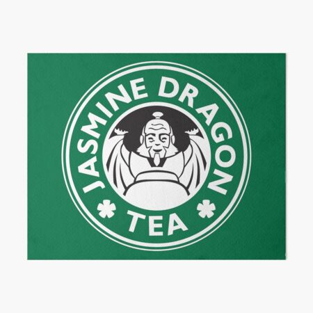 Jasmine Dragon, Uncle Iroh's Tea Shop: Avatar Starbucks Parody (Green) Art Board Print