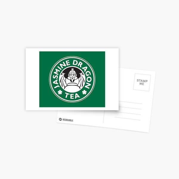 Jasmine Dragon, Uncle Iroh's Tea Shop: Avatar Starbucks Parody (Green) Postcard