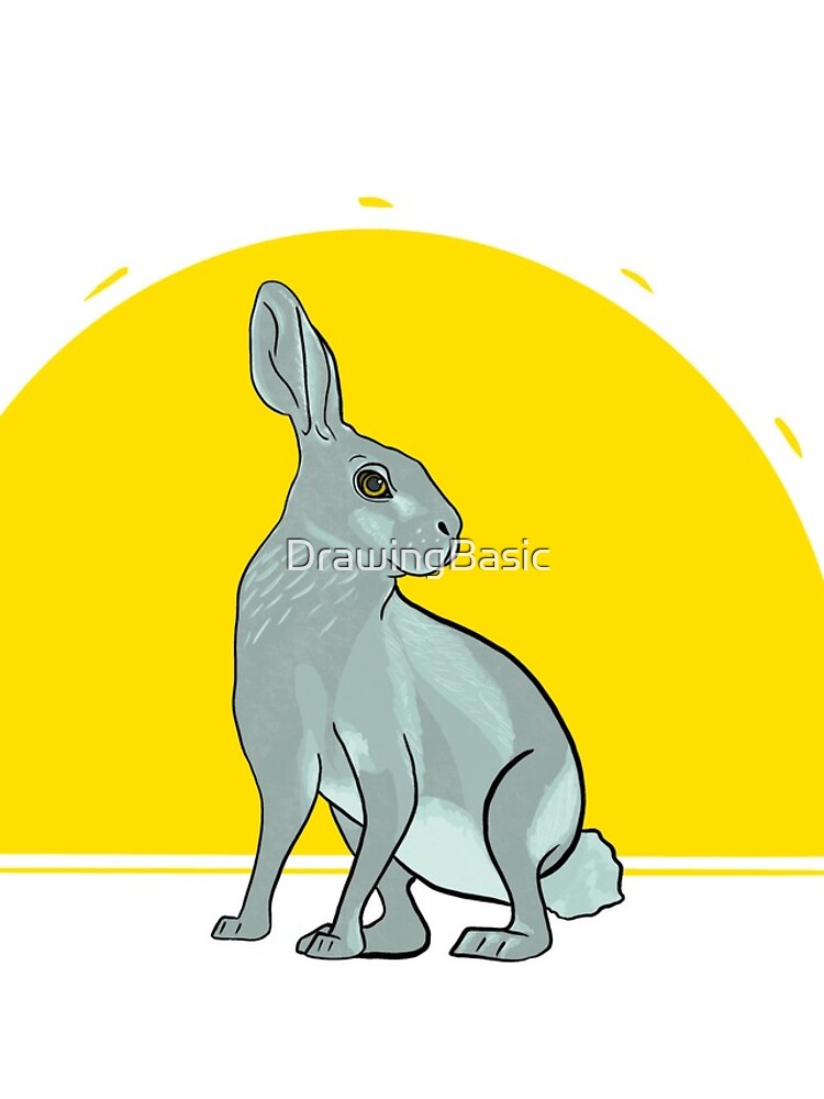 Thumbnail 4 of 4, iPhone Case, Sunset Hare designed and sold by DrawingBasic.