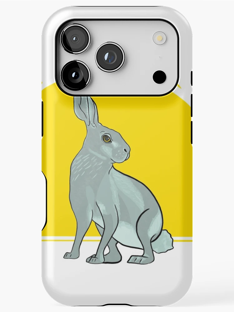 Thumbnail 1 of 4, iPhone Case, Sunset Hare designed and sold by DrawingBasic.