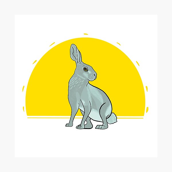 Artikelvorschau, Sonnenuntergang Hase entworfen und verkauft von DrawingBasic.
