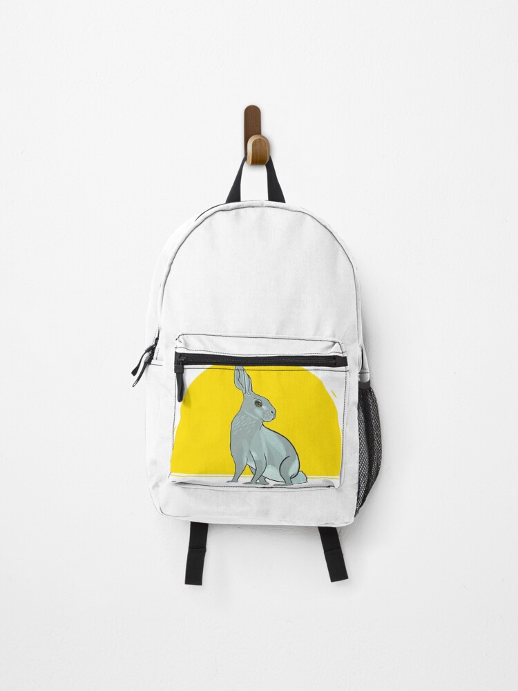 Thumbnail 1 of 3, Backpack, Sunset Hare designed and sold by DrawingBasic.