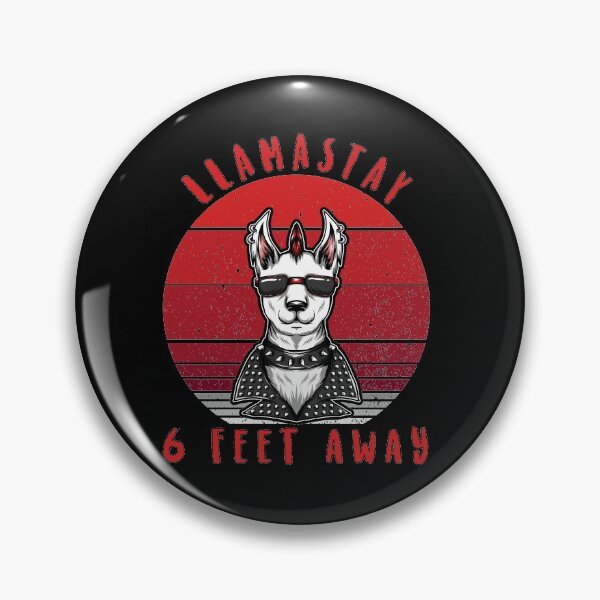 Item preview, Llamastay 6 Feet Away, Funny Llama Social Distancing Llama gang designed and sold by Crazy Trendy Designs.