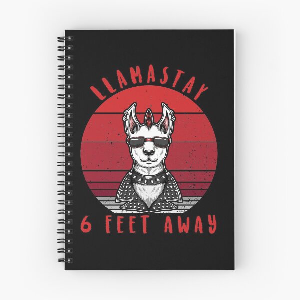 Item preview, Llamastay 6 Feet Away, Funny Llama Social Distancing Llama gang designed and sold by Crazy Trendy Designs.