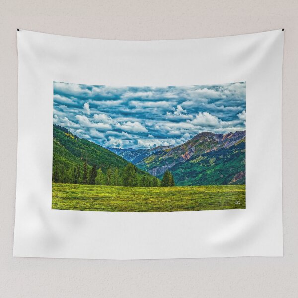 Item preview, Corkscrew Gulch and Red, Brown, Tuttle, Abrams and Engineer Mountain halfway between Silverton and Ouray, Colorado on the Million Dollar Highway designed and sold by GestaltImagery.
