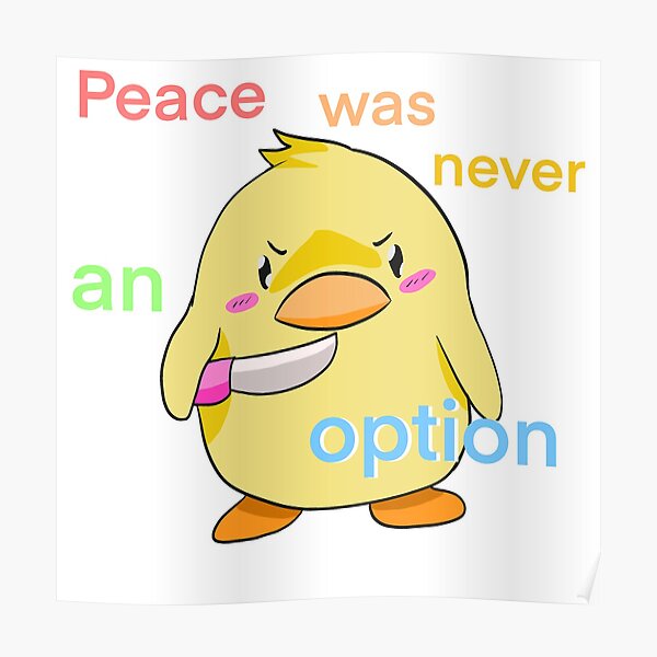 Duck With Knife Posters | Redbubble