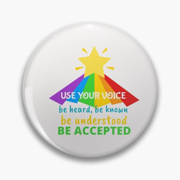 Item preview, Use Your Voice To Be Heard, Be Known and Be Accepted designed and sold by PaperDreamPod.
