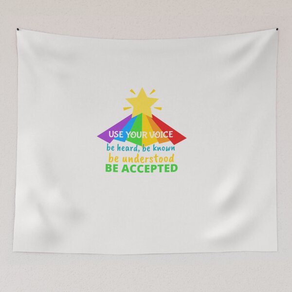 Item preview, Use Your Voice To Be Heard, Be Known and Be Accepted designed and sold by PaperDreamPod.