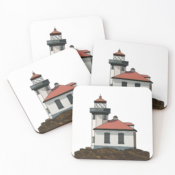 Item preview, Lime Kiln Lighthouse, San Juan Island Washington designed and sold by clairemessmer.