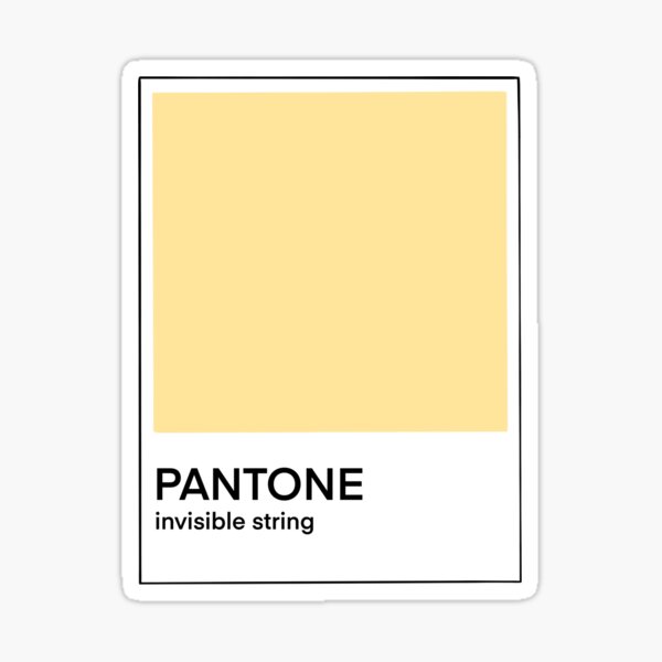 "Invisible string Color Swatch Taylor Swift" Sticker for Sale by MaddieGuyton Redbubble