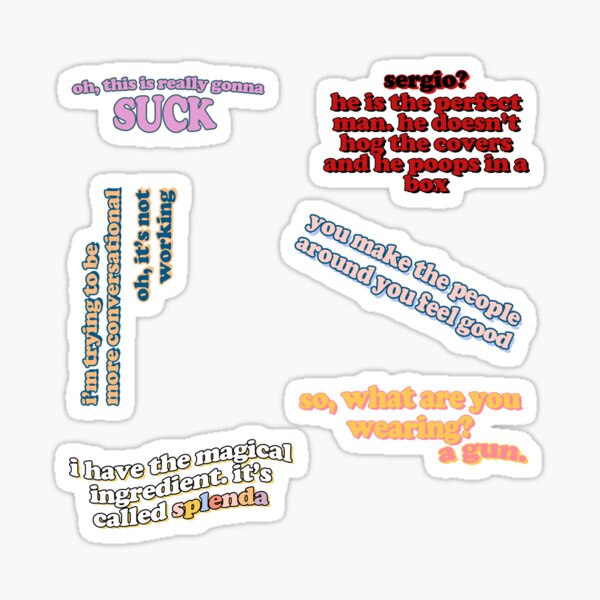 quote pack 1 *purchase size large* Sticker