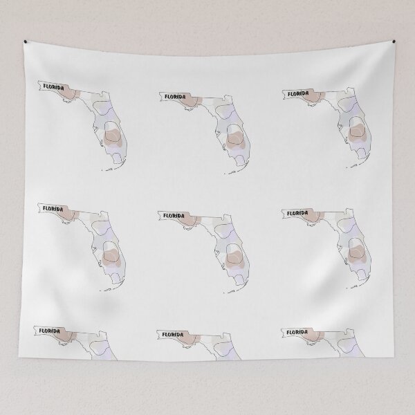 Item preview, Florida Abstract State designed and sold by radiant-designs.